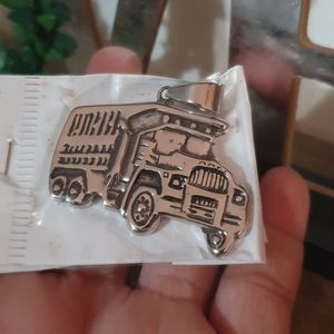 Stainless Steel truck pendant color silver